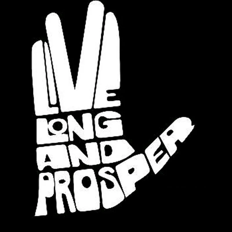 

13.5X18CM LIVE LONG AND PROSPER Originality Vinyl Decal Car Sticker Car-styling S8-0752