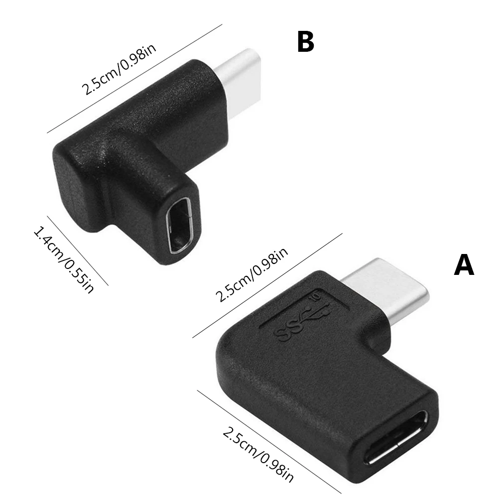 Качественный портативный мини конвертер под прямым углом 90 градусов USB 3 1 Type C