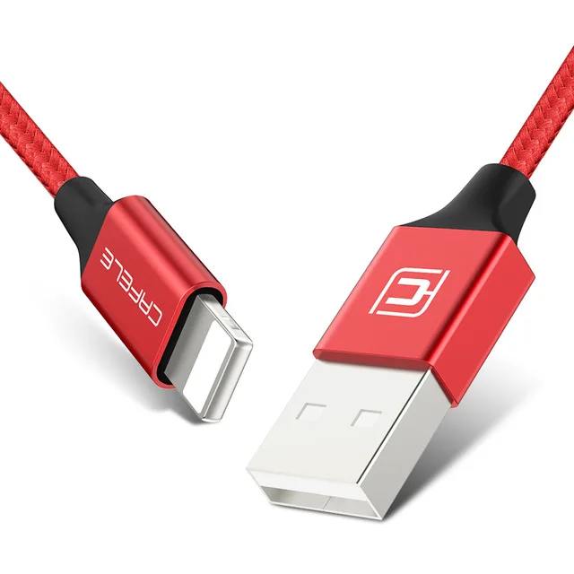 CAFELE Быстрая зарядка 2.1A USB кабель для iphone XR XS Max X 8 8Plus 7 6 6s 5 портативный проводной кабель для телефонов Apple IOS 11 10 Поддержка - Цвет: Red