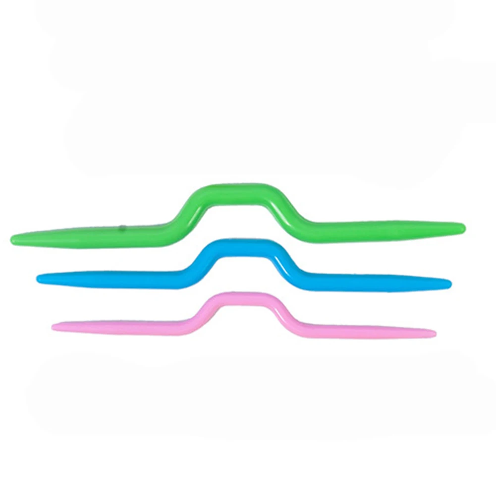 Пластиковая стежка изогнутая игла инструменты для плетения держатели кабеля