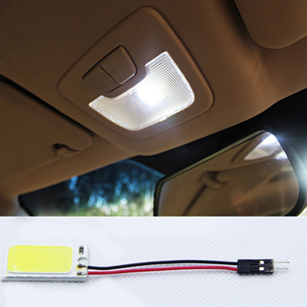 Универсальный весна двойной коннектор Sharp T10 36 SMD COB Светодиодные Автомобильные