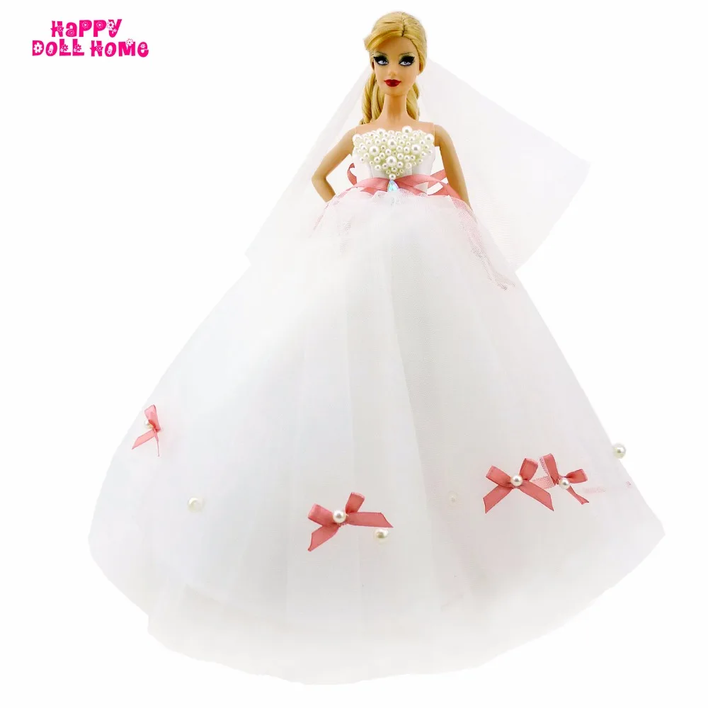 Белое великолепное свадебное платье ручной работы сделай сам с копией жемчужных