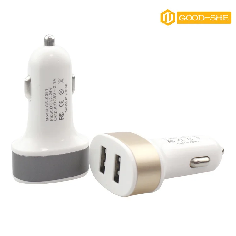 Adapt Automobile Electronic Product Both USB Bring IC Protect Car Charger Head Authentication 2.1A Double Port Vehicle Charger|charger head|charger