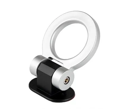 silver round Гоночный буксировщик для Mercedes Benz Clase GLK CLA CLS A B C E GLA W205 W203 W210 W211 W212 декоративный передний задний прицеп крюк кольцо - Цвет: silver round