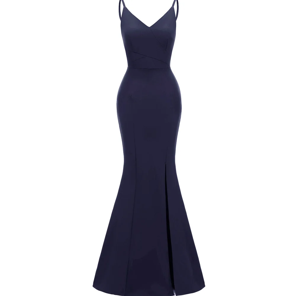 Сексуальное летнее вечернее платье русалки женское облегающее Макси с открытой