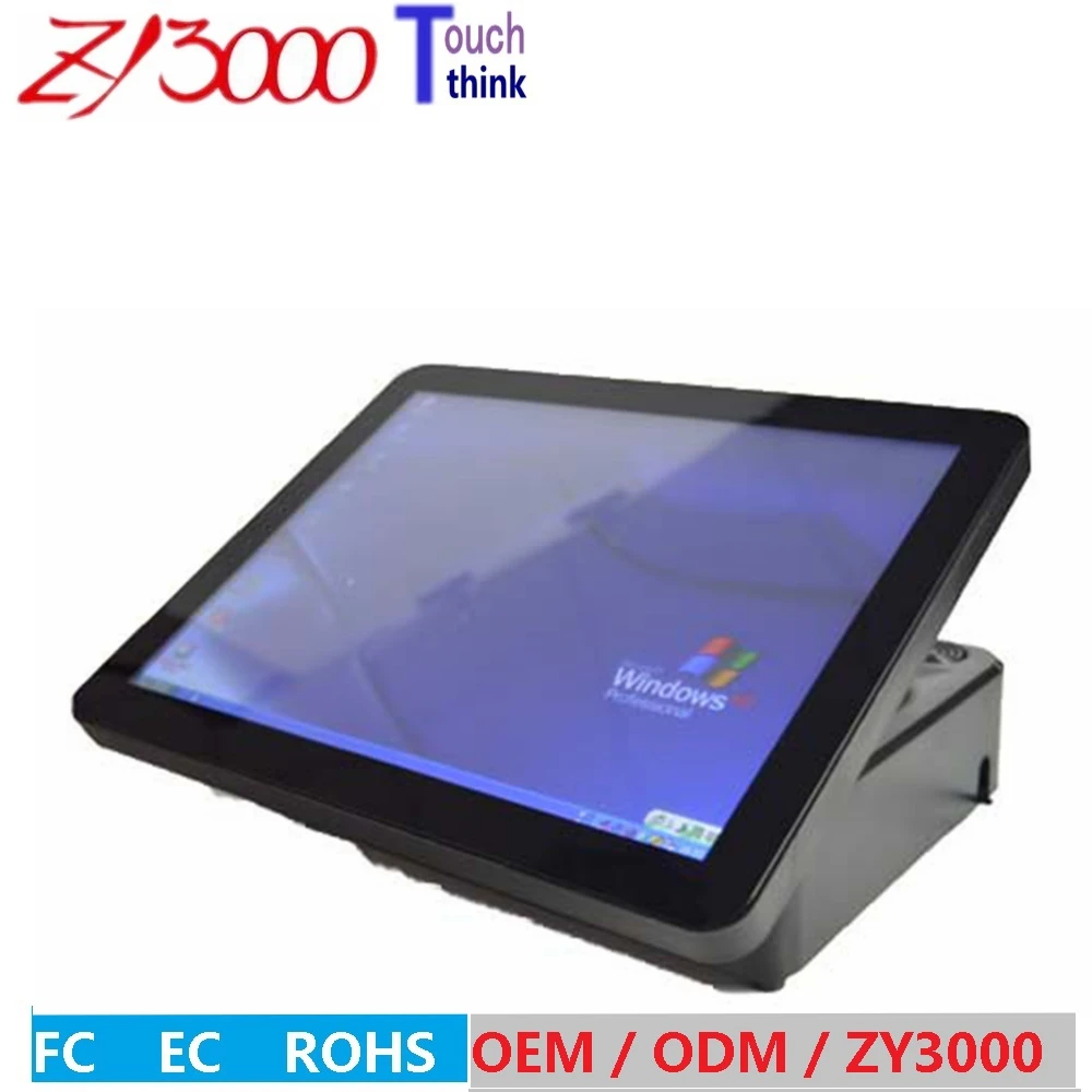 hot sale 15 inch j1900 4G ddr3 hdd Msata 64 G SSD WIFI capacitance multi all in one  pos terminal / pos system