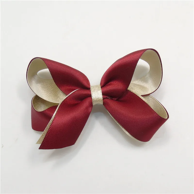 20 шт./лот хит продаж заколки для волос с бантом роскошный атласный бант из