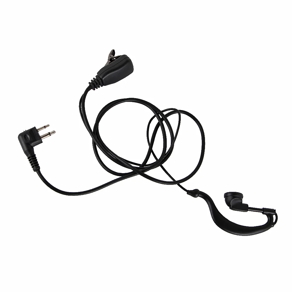 2 pin g shape earpiece headset for motorola gp88 gp300 gp308 gp2000 gp3688 cp040 ep450 ptx600 pro1150 sprit series walkie talkie free global shipping