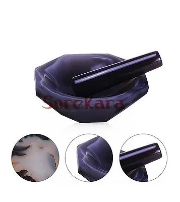 Смешивающая чаша с агатовым раствором и пестиком 140 мм набор лабораторных