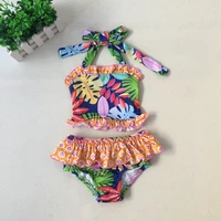 puresun fashion boutique swimwear baby girl clothes summer kids baby girl floral bikini set swimwear swimsuit bathing suit