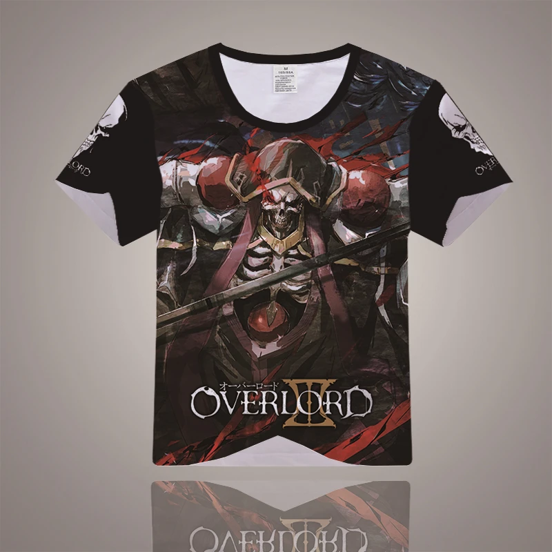 Аниме Overlord Ainz Ooal платье футболка 3D принт мода короткий рукав косплей одежда цвета