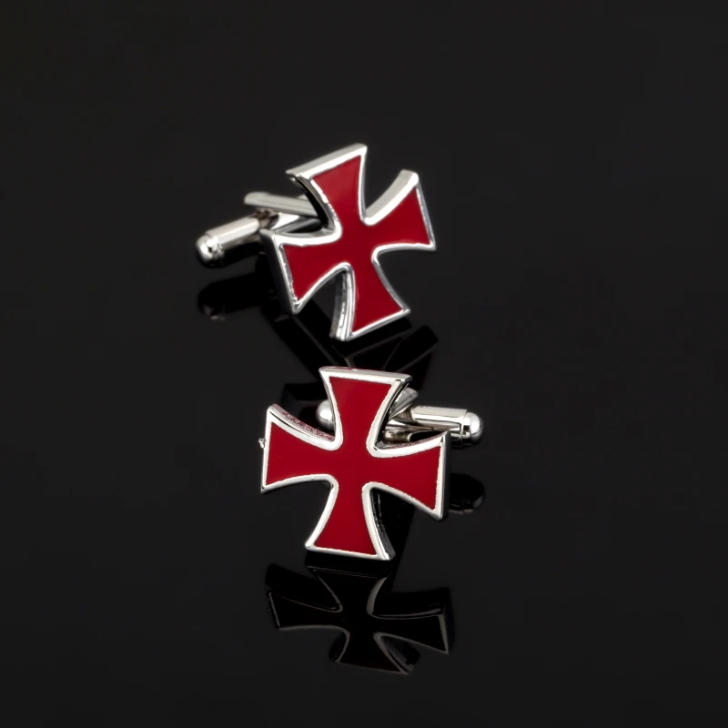 

XK475 Роскошная рубашка Красный Крест Запонки для мужчин брендовые запонки высококачественные запонки ювелирные изделия