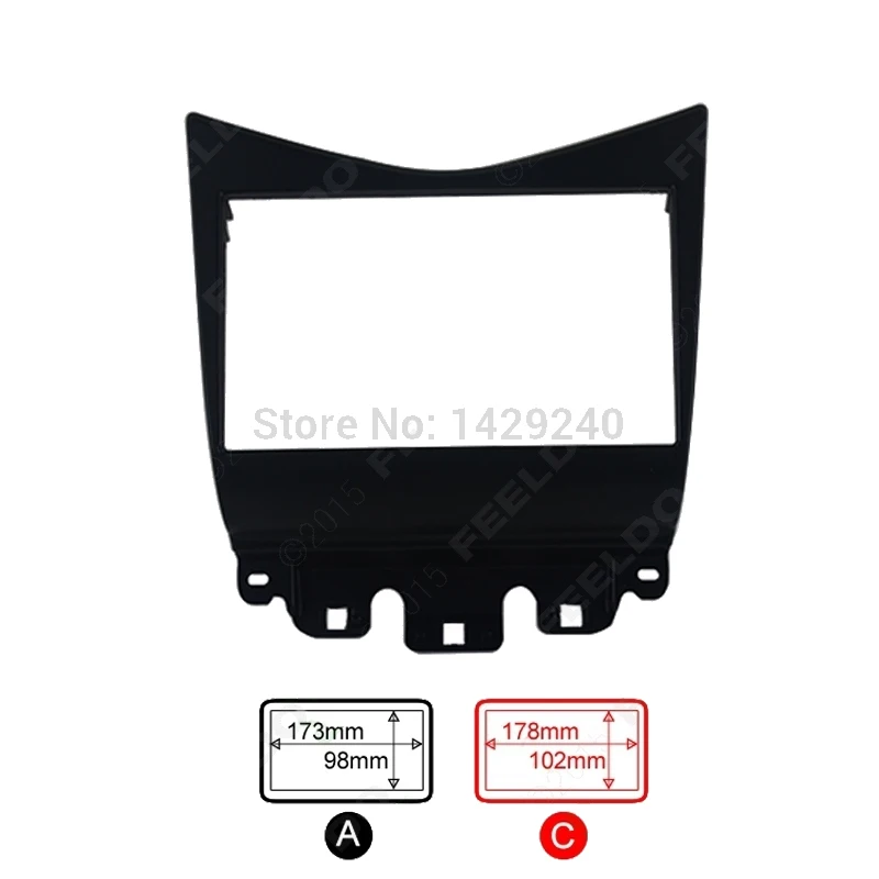 LEEWA двойной Din фасции Для Honda Accord 02-07 Радио DVD стерео CD панель Dash Монтажная Установка отделка комплект лицевая рамка Fasica
