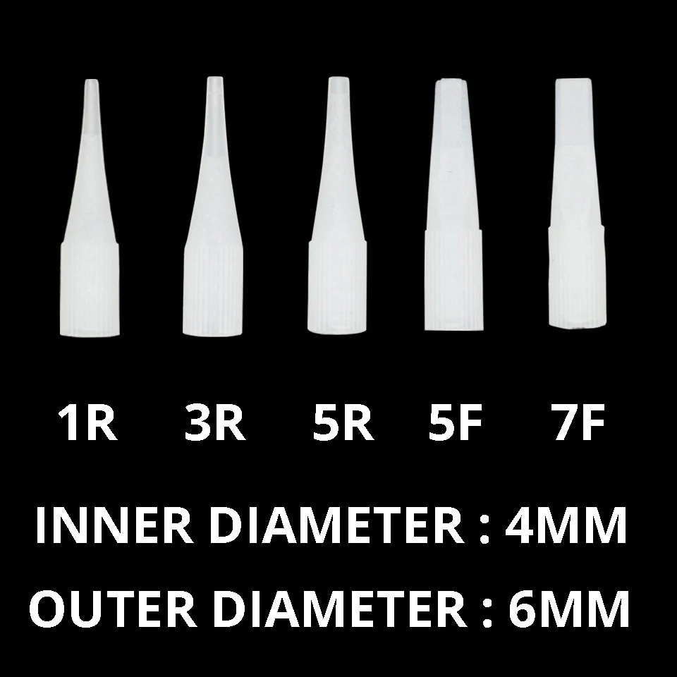 100 шт. одноразовые иглы для бровей губ тату накидка 1R/3R/5R/5F/7F машинные