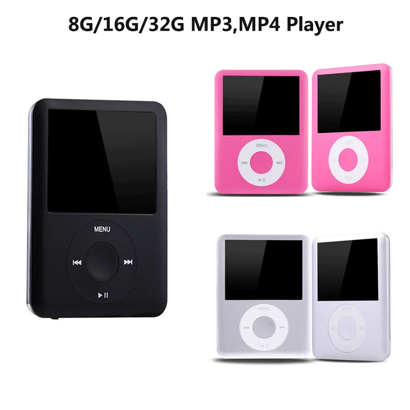 8G/16G/32G MP3-плеер 1,8 дюймов ЖК-дисплей Спортивный MP3 музыкальный плеер видео электронные книги Запись Мини MP3-плееры