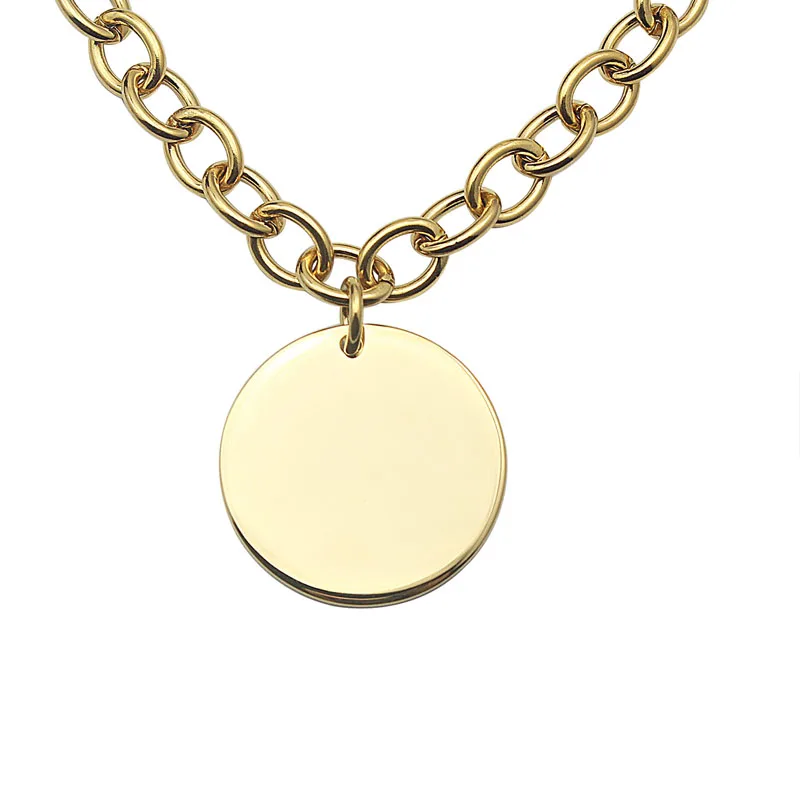 COUYA 2017 Золотая цветная цепочка и звеньевой браслет браслеты 30 мм круглые