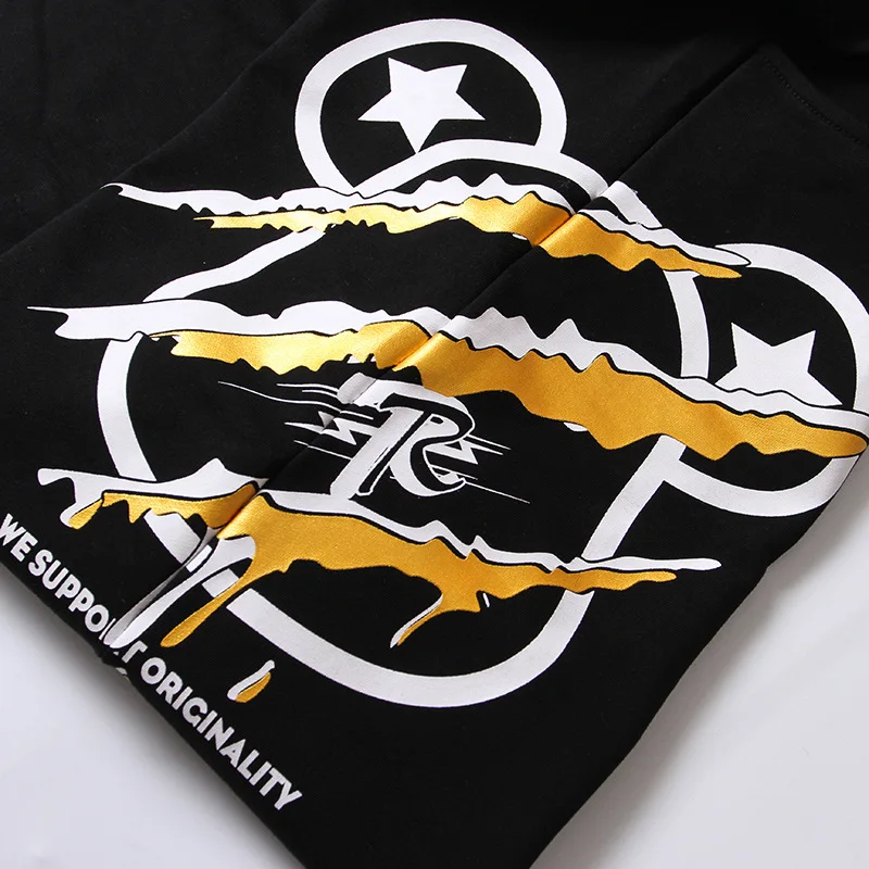 Модные уличные хлопковые шорты в стиле кэжуал с рисунком из мультфильма царапины