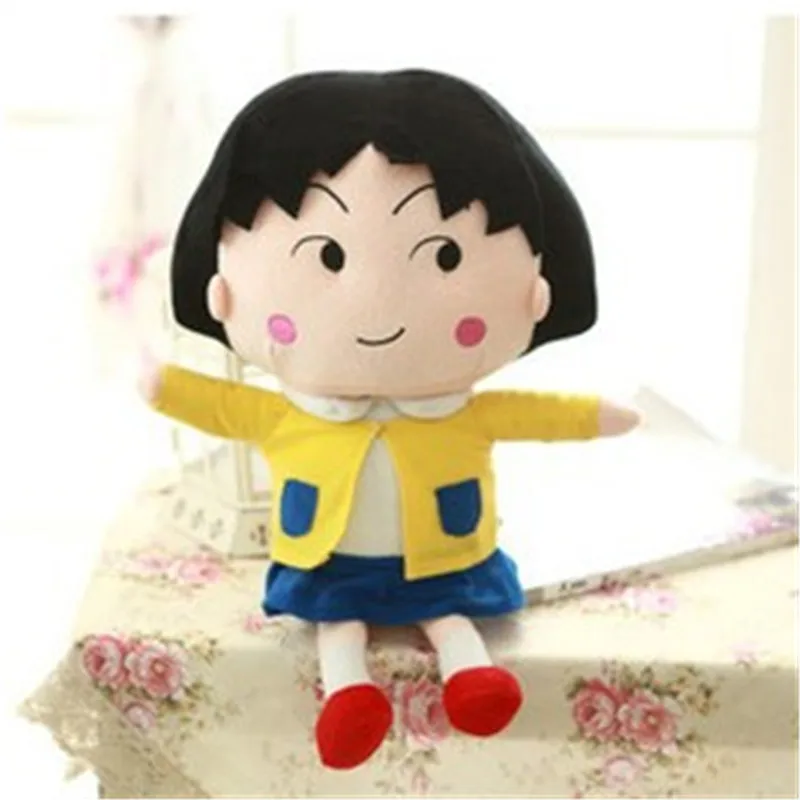 Аниме Мягкие плюшевые игрушки 40 см милая Chibi Maruko Chan День Святого Валентина