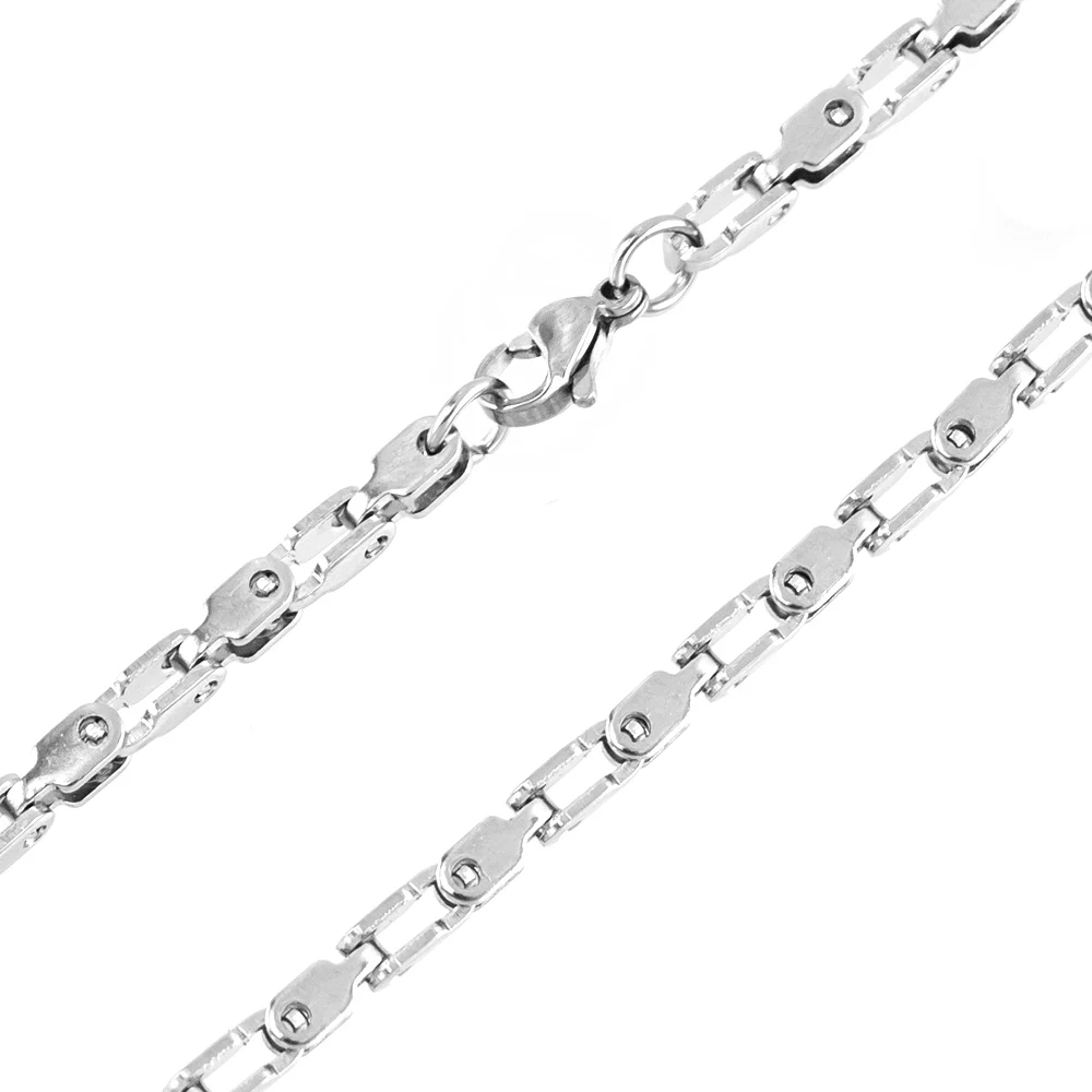 Цепь Risul из нержавеющей стали 3 5 мм в стиле панк для мужчин толстая блестящая