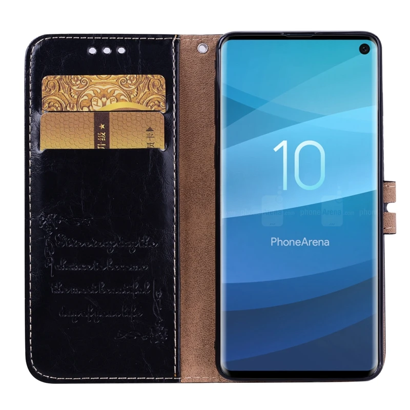 Кожаный чехол кошелек для Samsung Galaxy S10e S10 S8 S9 Plus S7 S6 edge A6 A8 J4 J6 2018 A7 J2 J8 A750 мягкая