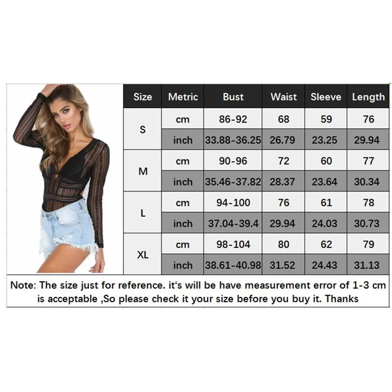 Боди женское сексуальное с треугольным вырезом длинным рукавом черное кружевное