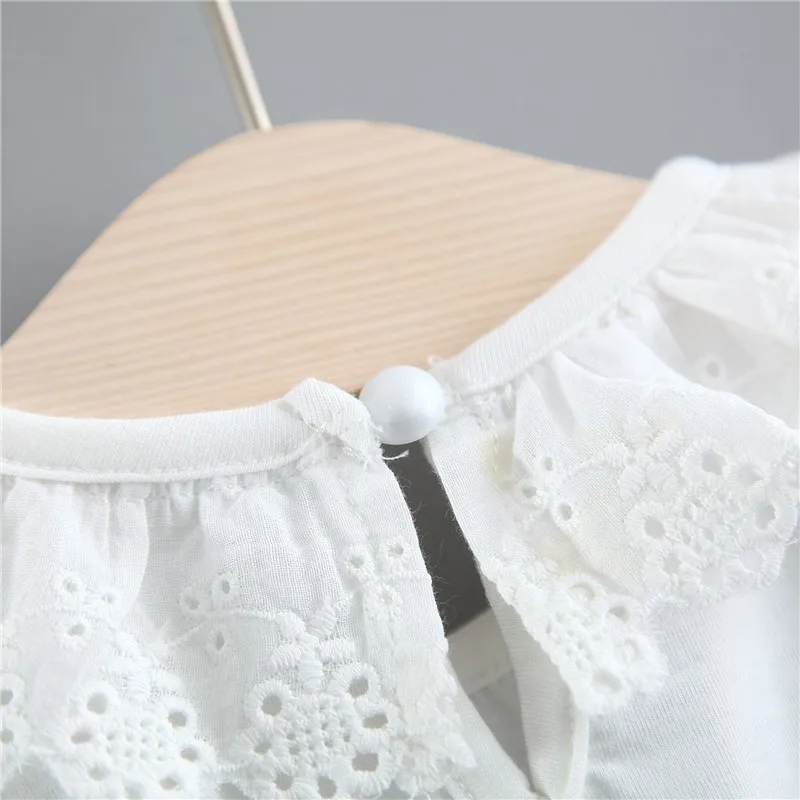 Джинсовое платье с коротким рукавом и имитацией двух предметов для маленьких