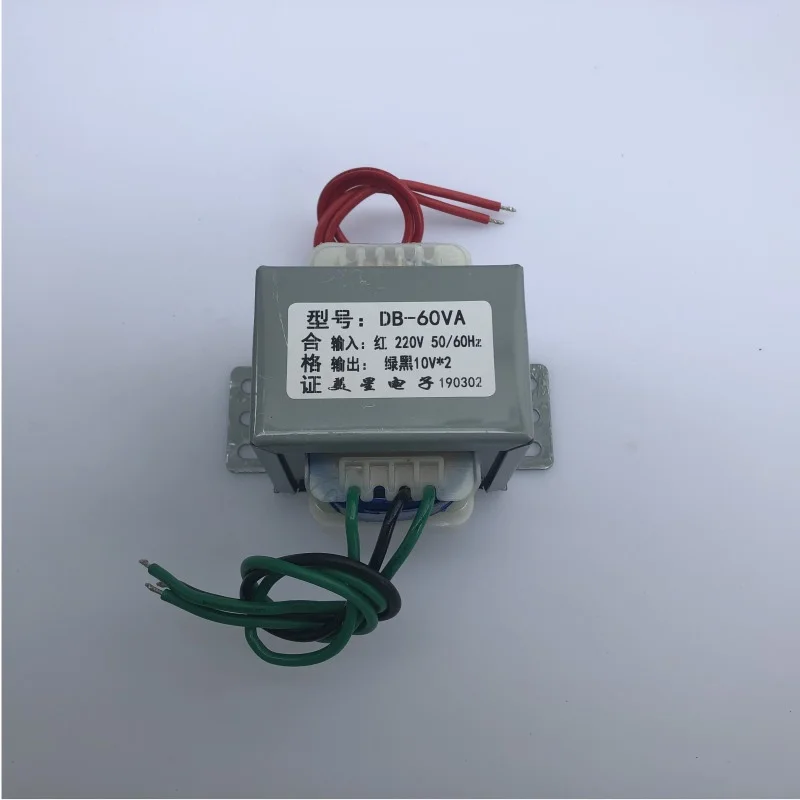 Мощность трансформатор EI66* 44 DB-60VA 220V до 10V* 2 двойной 10V 3A используется для одного 20V