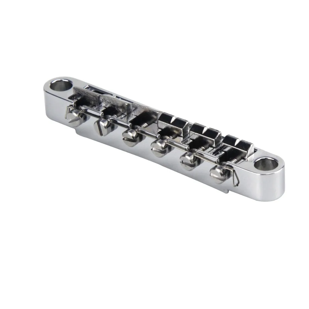 Новый мост для электрогитары Tune-o-matic хромированный с монтажными гвоздиками