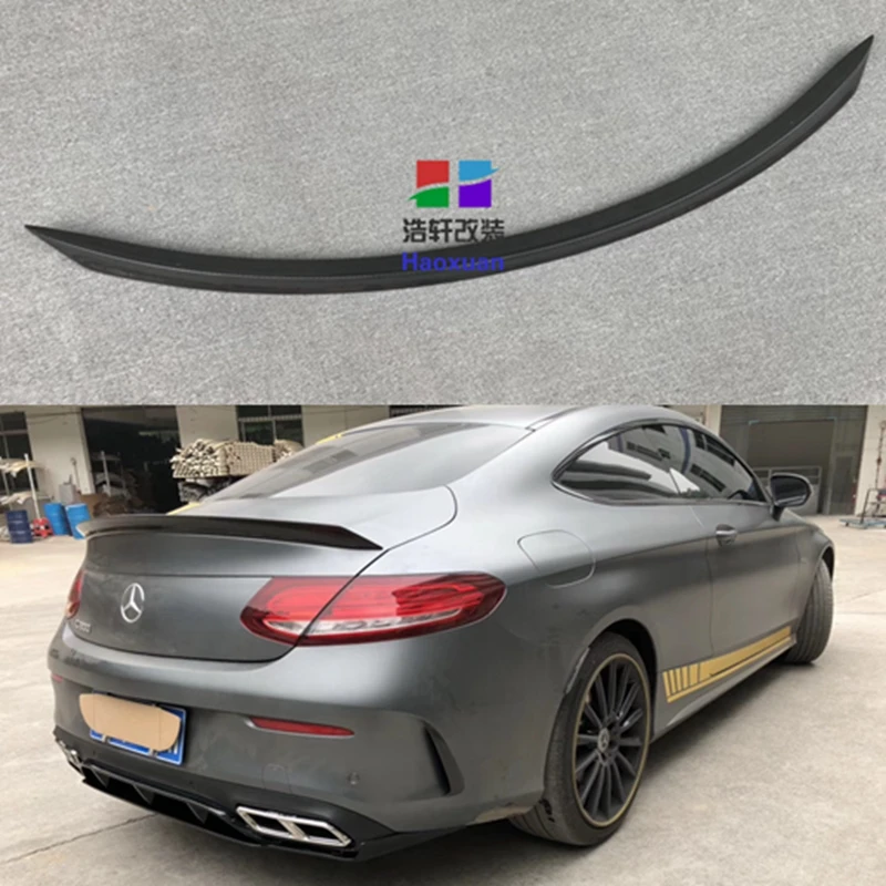 Для Mercedes C Class W205 спойлер из углеродного волокна спойлер заднего багажника, крыла C200 C250 C300 C180 C350 купе 2 двери автомобиля-UP