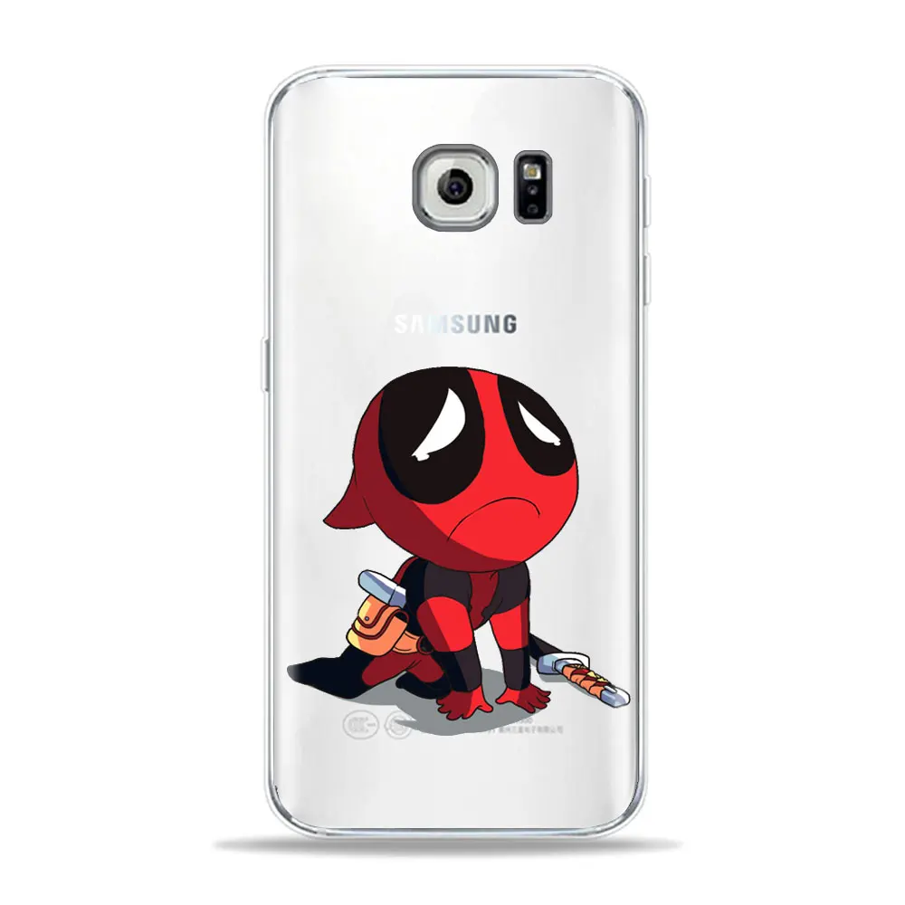 TPU D1711 Забавный чехол для телефона Marvel Бэтмен Чиби Дэдпул для samsung S10 S8 S9 Plus S7 Edge A9 A6 A7 A5 TPU чехол для samsung A50 чехол - Цвет: TPU D1711