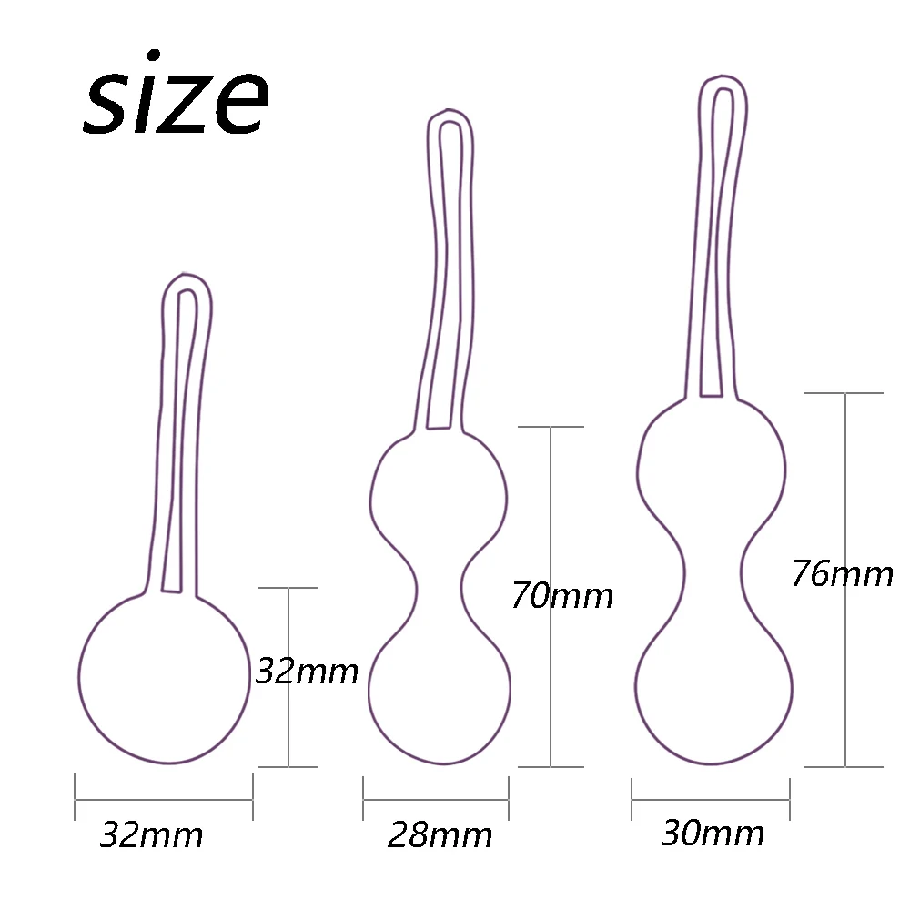 Безопасный силиконовый конденсаторный шар умный шарик набор разных размеров 3