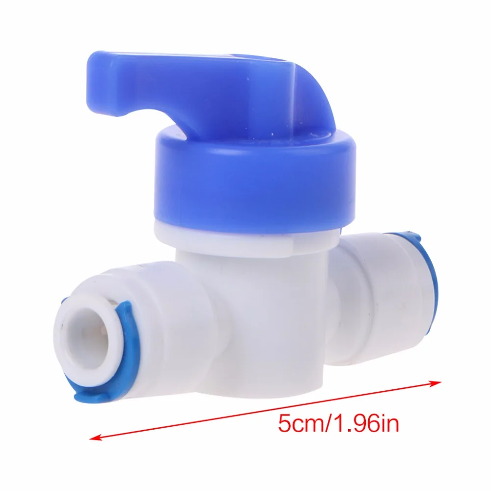 

1/4'' Inline New Ball Valve Quick Connect Shut off For RO Water Reverse Osmosis