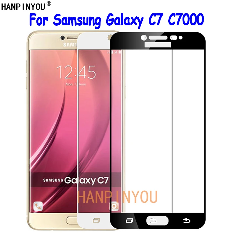 

Для Samsung Galaxy C7 C7000 5,7 "Полное покрытие прочное закаленное стекло Защита для экрана ультратонкая Взрывозащищенная пленка защита