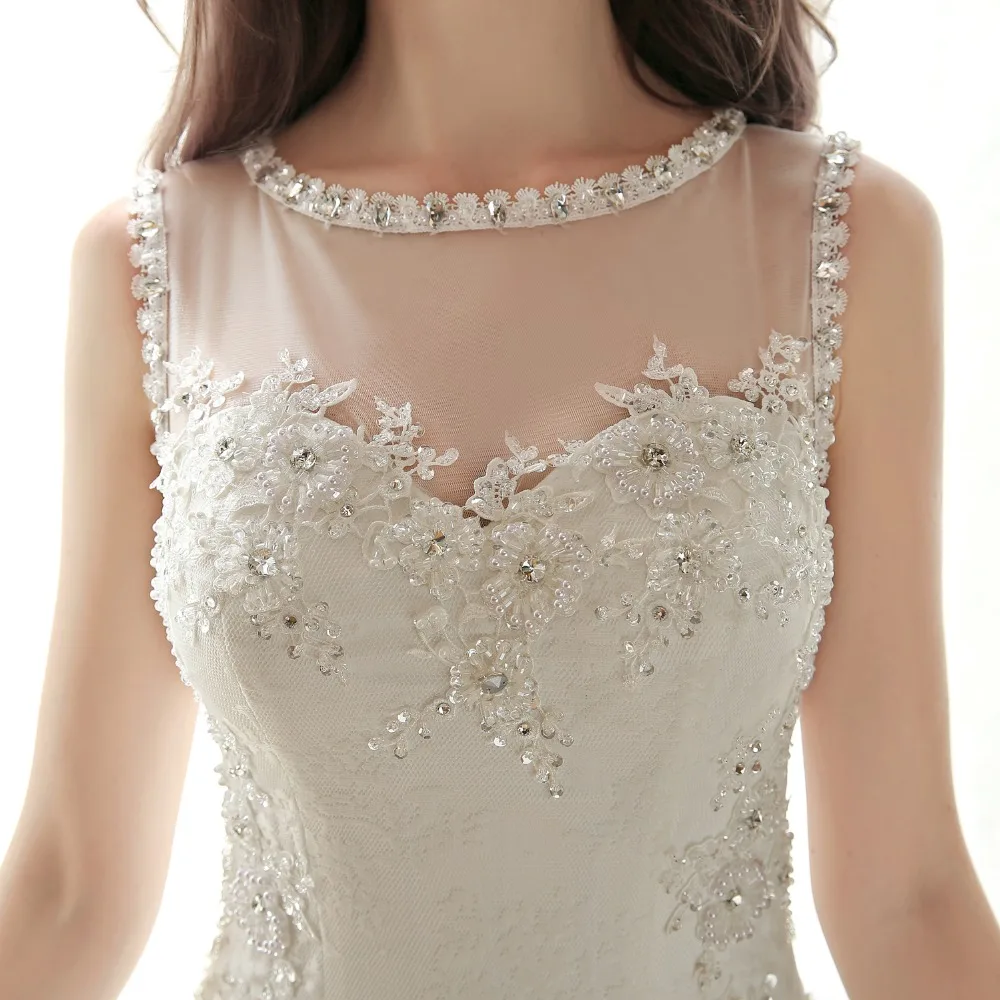 Женское свадебное платье с юбкой годе винтажное кружевное бисером и открытой