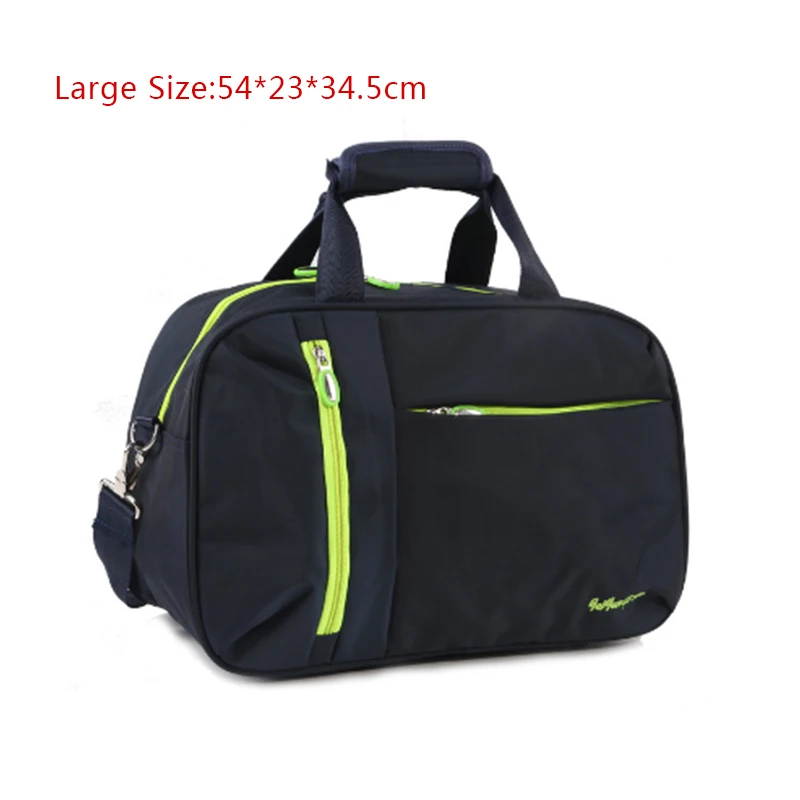 Large Navy Wobag новая нейлоновая Повседневная одноцветная Сумка-тоут для багажа, водонепроницаемые женские дорожные сумки, мужские портативные дорожные сумки - Цвет: Large Navy