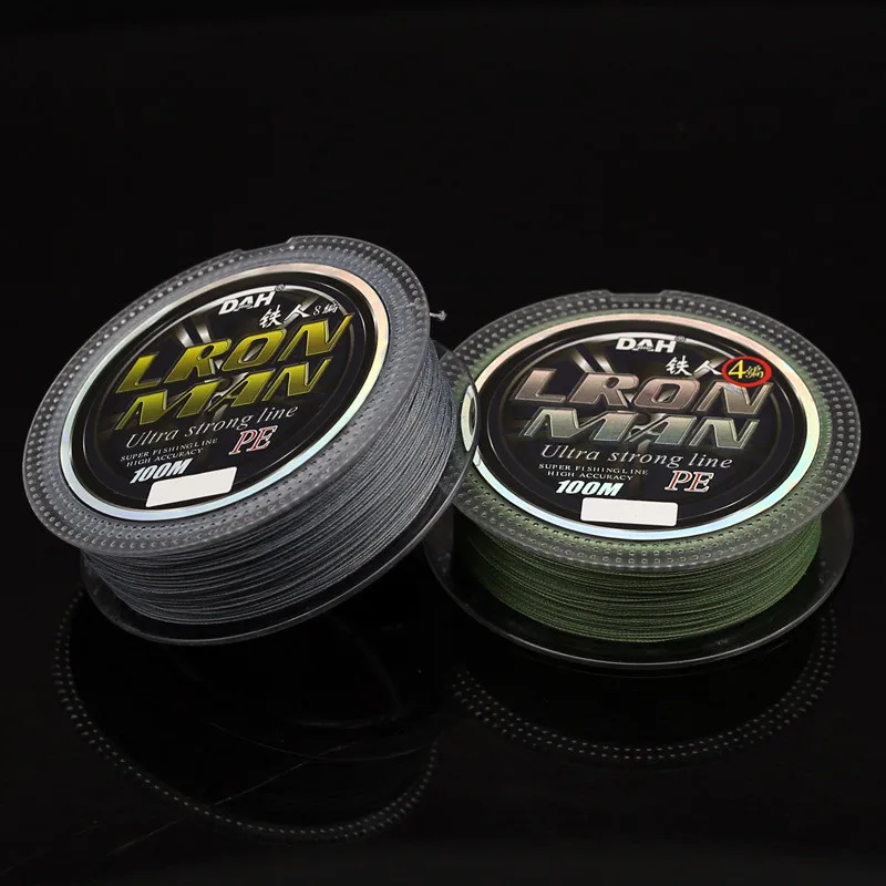 Суперпрочная мультифиламентная плетеная полиэтиленовая оплетка 4 и 8 нитей