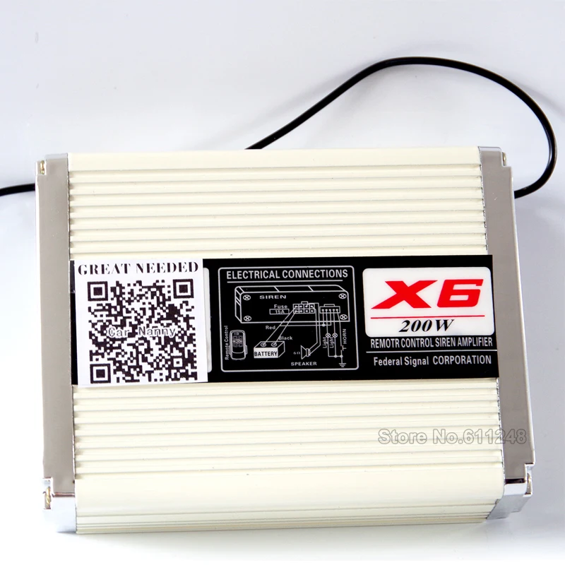 200W 18 тон X6 автомобиль мотоцикл сигнализация сирена Рог Комплект Беспроводной дистанционного Мегафоны ультра тонкий Предупреждение Рог Динамик сирена комплект