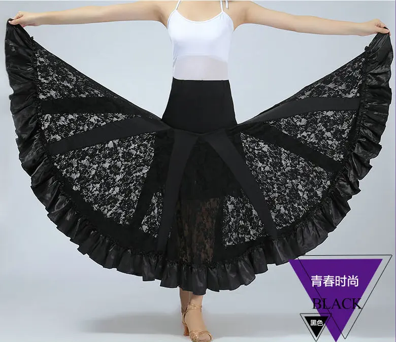 Юбка для бальных танцев кружевная в стиле бохо | Тематическая одежда и униформа