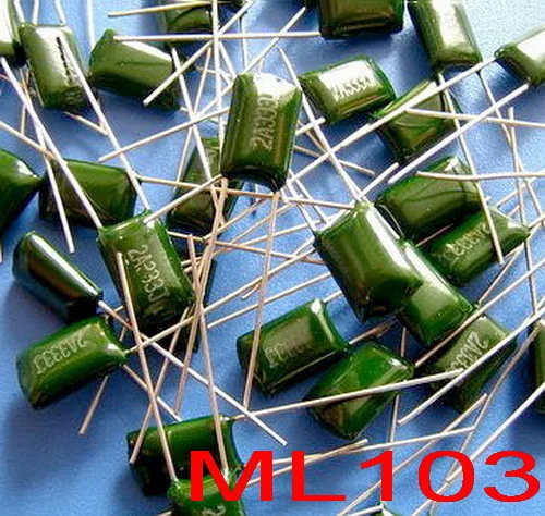

( 20 pcs/lot ) 10nF Polyester Poly Film Capacitor,103,100V,5%.