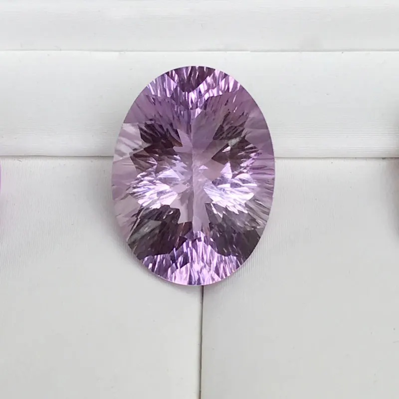 CSJ 100% натуральный аметист овальная вогнутая огранка свободные драгоценные камни