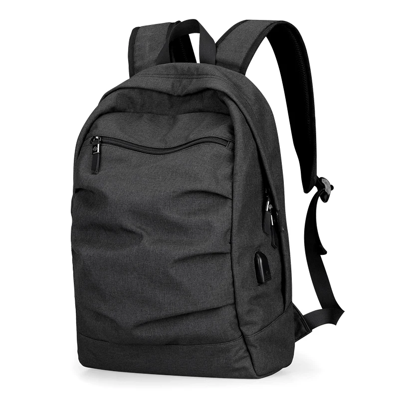 HKBackpack usb-ladekabel, Мужская камуфляжная черная Большая вместительная сумка, сумка 15,6 zoll, сумки для ноутбука, 17,3 дюймов, сумка для книг - Цвет: Balck