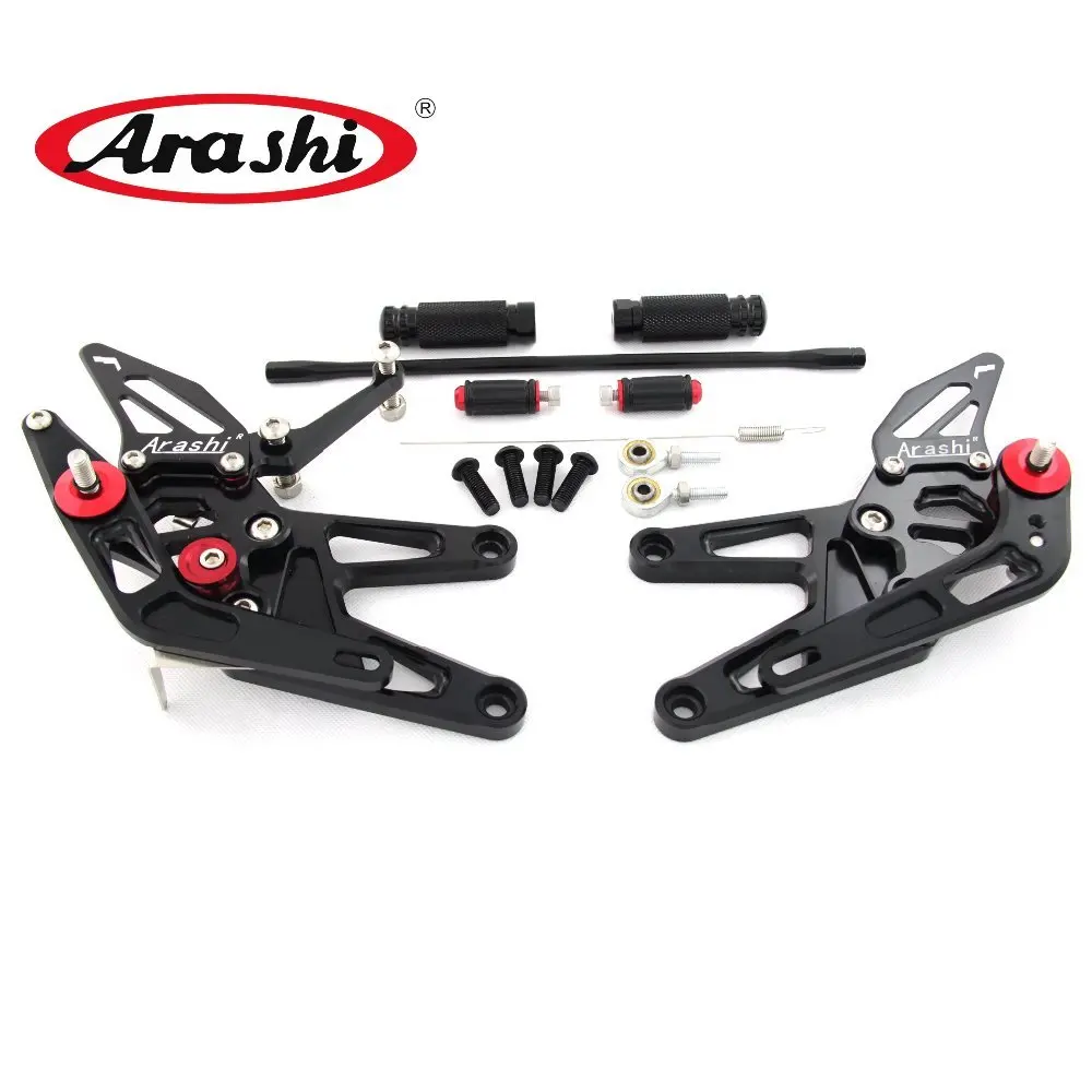 Араши 1 Набор CNC Регулируемая подставка для ног YAMAHA YZF R6 2003 2004 2005 подножки