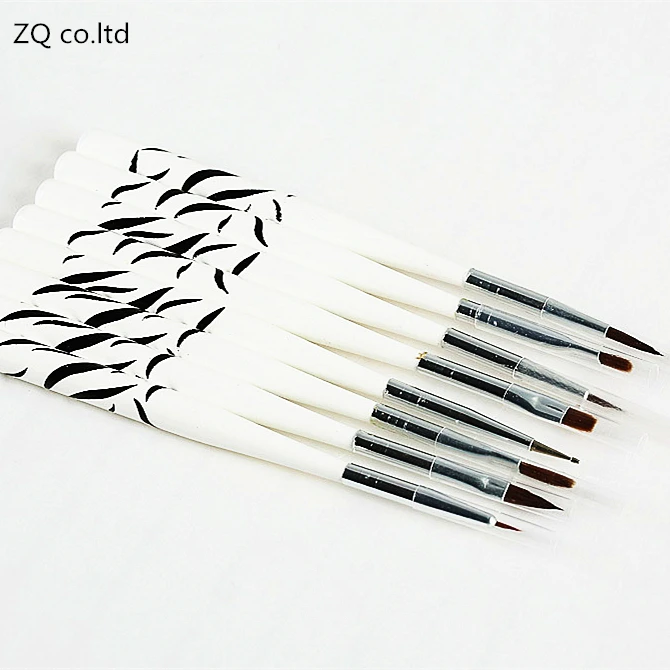 Щетка для ногтей 8 шт. сделай сам УФ-Гель-лак рисования магнитная ручка в горошек