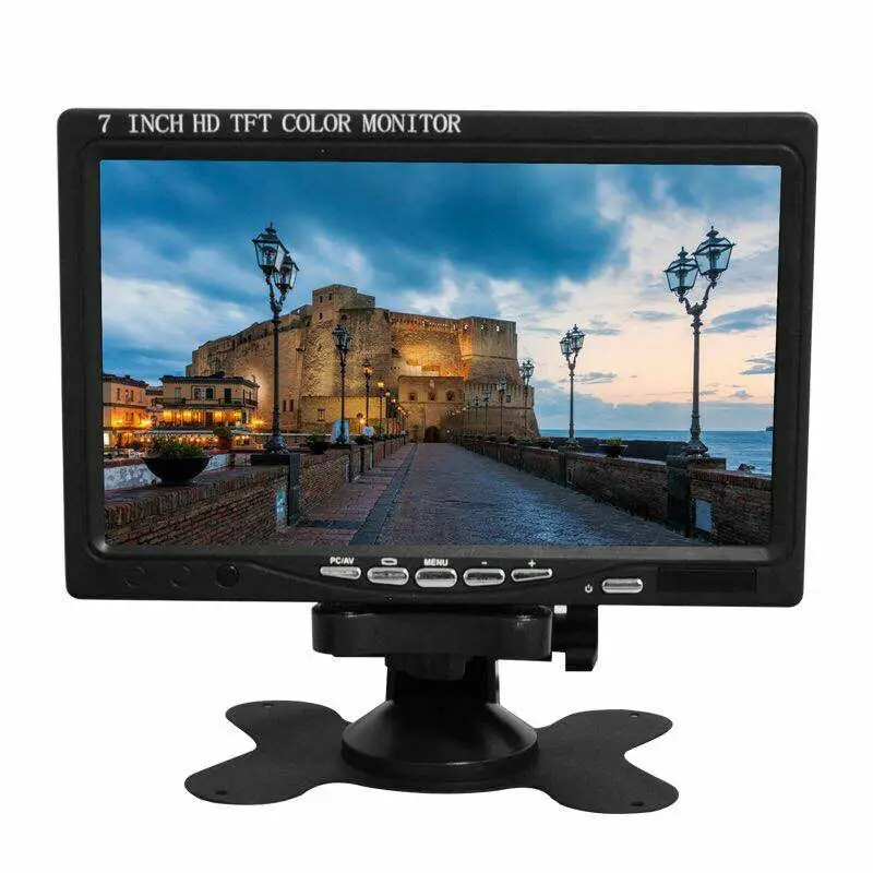7 дюймовый HD 1024*600 IPS экран Ouchunagbo автомобильный монитор ЖК заднего вида с HDMI VGA AV|car