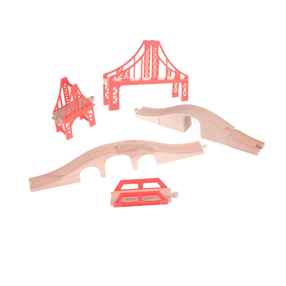 1 шт. все различные виды мостов поезда лучший подарок для ребенка деревянный