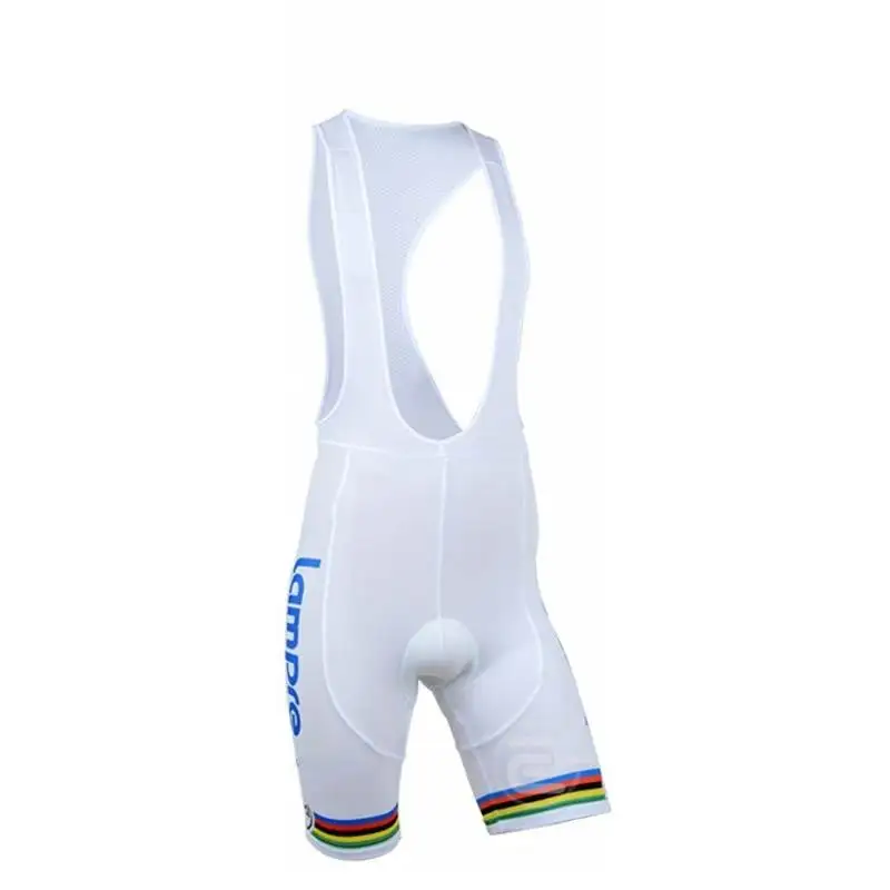 Pro team lampre Велоспорт Джерси Майо дышащий летний короткий рукав велосипед одежда быстросохнущая MTB Ropa Ciclismo велосипедный Майо - Цвет: white bib
