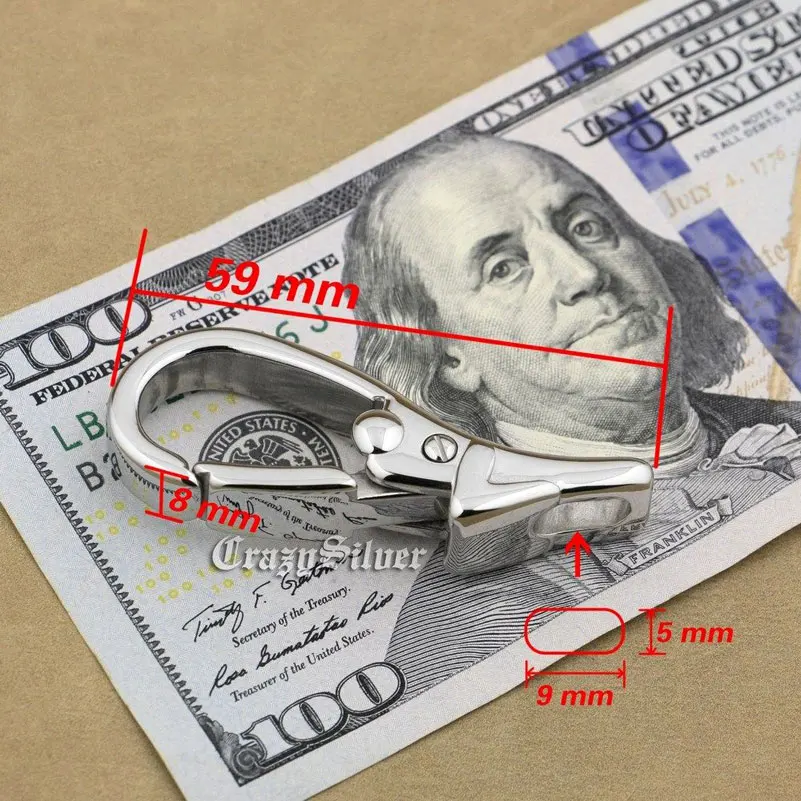 Блестящий серебряный Модный кулон на талию из нержавеющей стали 316L крутой