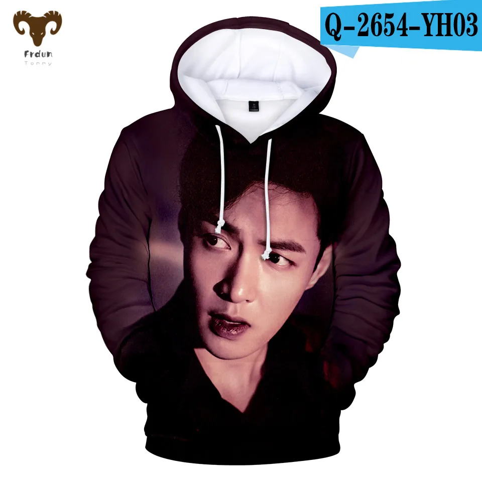 4 Frdun Tommy 3D печатные EXO толстовки Толстовка Мужская Аниме Мода Kpop Повседневная Новое поступление унисекс для взрослых/детей мягкая толстовка - Цвет: 4