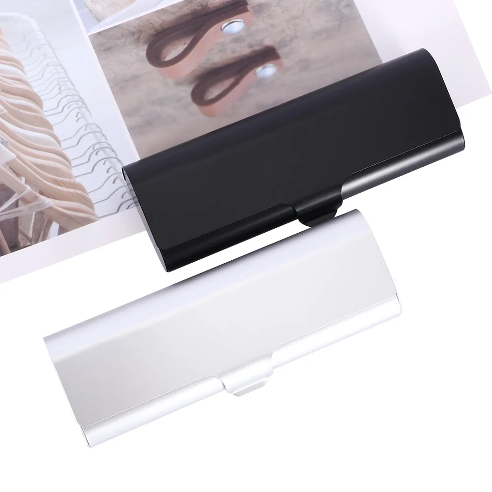 1 шт. тонкий портативный Матовый Жесткий металлический Чехол для очков