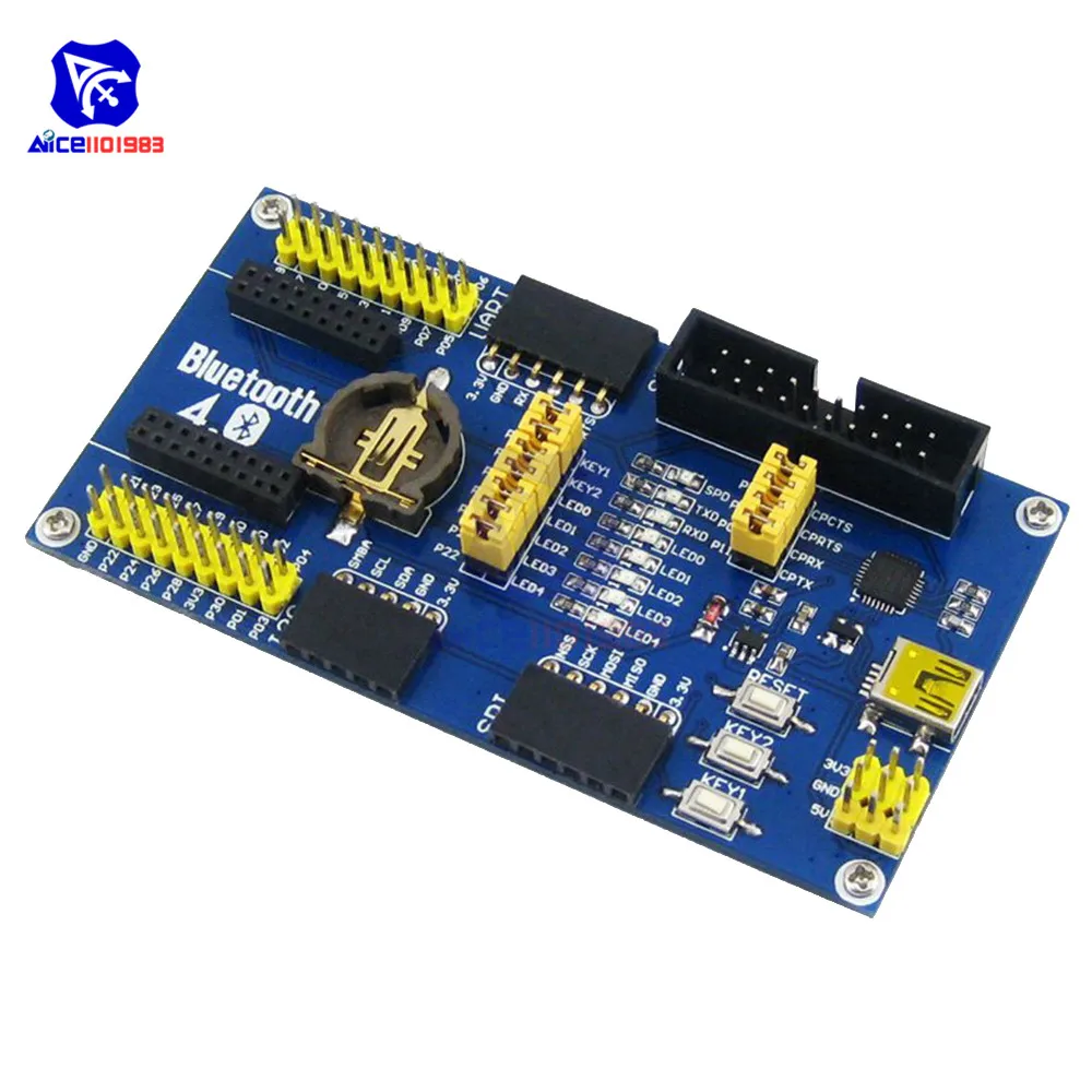 NRF51822 BLE4.0 Bluetooth 4,0 оценочная плата программист макетная плата Mini USB интерфейс для Arduino STM32